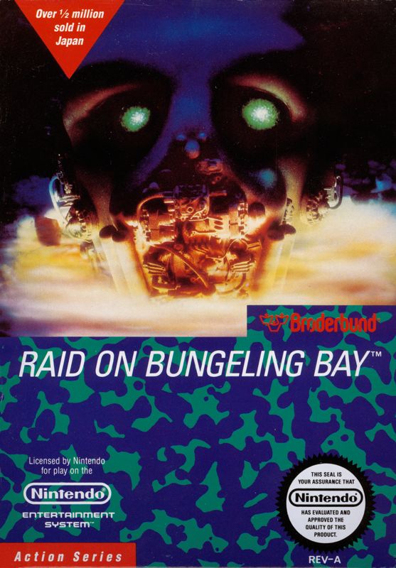 Raid on Bungeling Bay box art for Famicom